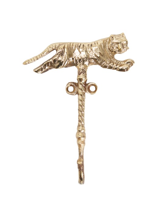 Doing Goods Tyler Tiger wandhaak - voorkant goud