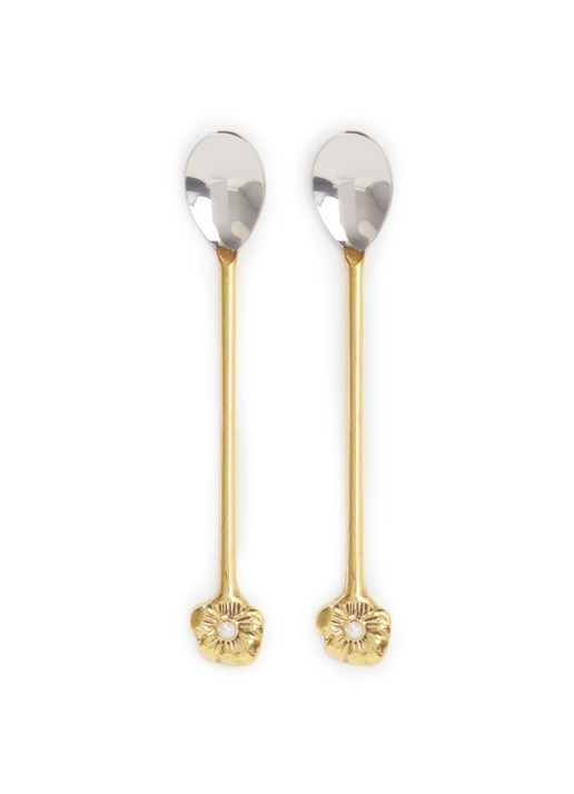 Doing Goods Zoey Flower theelepel set van 2