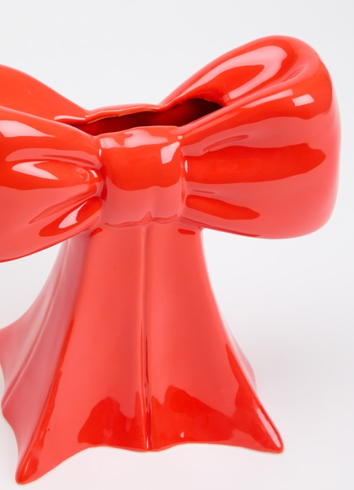 DOIY Bow vaas 20 cm - voorkant 2 rood