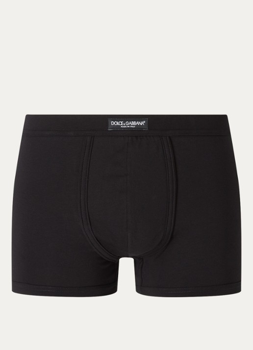 Dolce & Gabbana Boxerhort met logoband - voorkant zwart