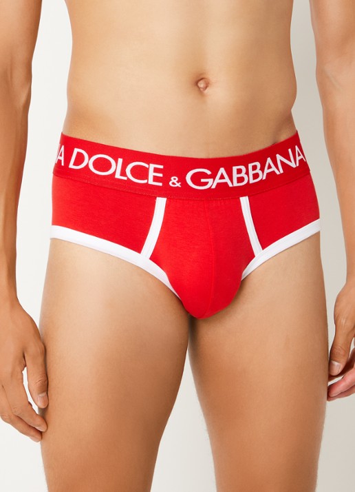 Dolce & Gabbana Boxerslip met logoband - detail 4 rood