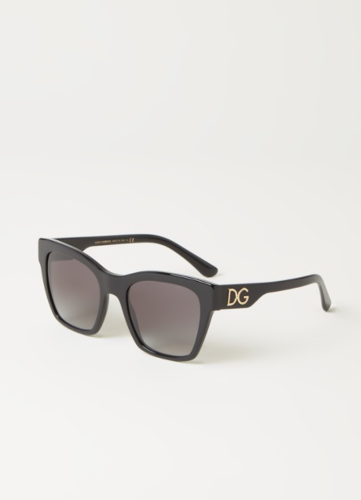 Dolce & Gabbana Butterfly zonnebril DG4384 - voorkant 3 zwart