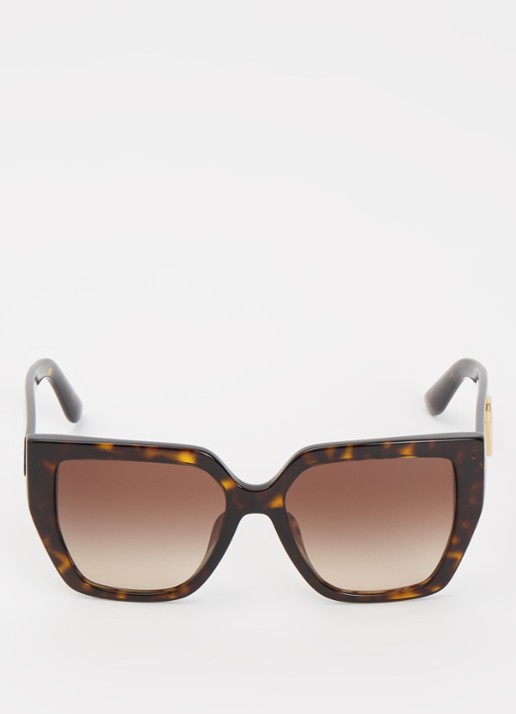 Dolce & Gabbana Butterfly zonnebril DG4439F - detail donkerbruin