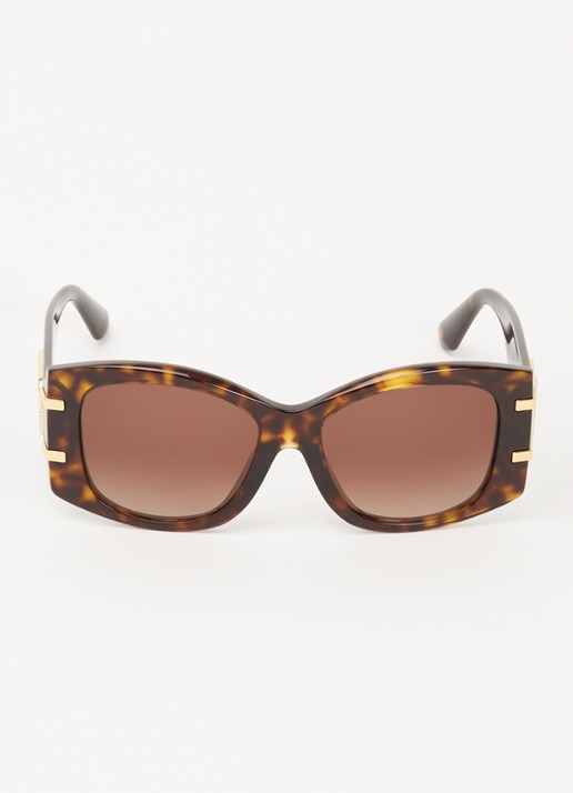 Dolce & Gabbana Butterfly zonnebril DG4501 - detail donkerbruin