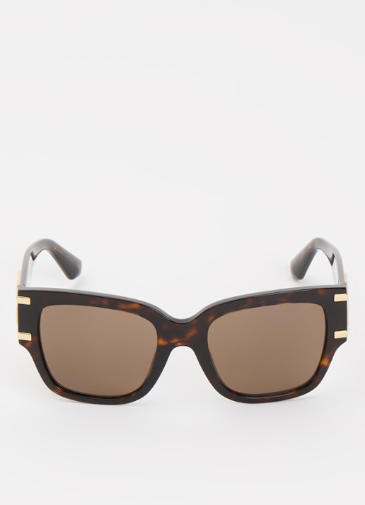 Dolce & Gabbana Butterfly zonnebril DG4563 - detail donkerbruin