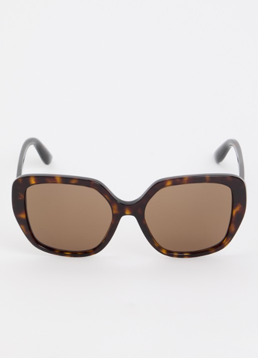 Dolce & Gabbana Butterfly zonnebril DG4569 - detail 2 donkerbruin