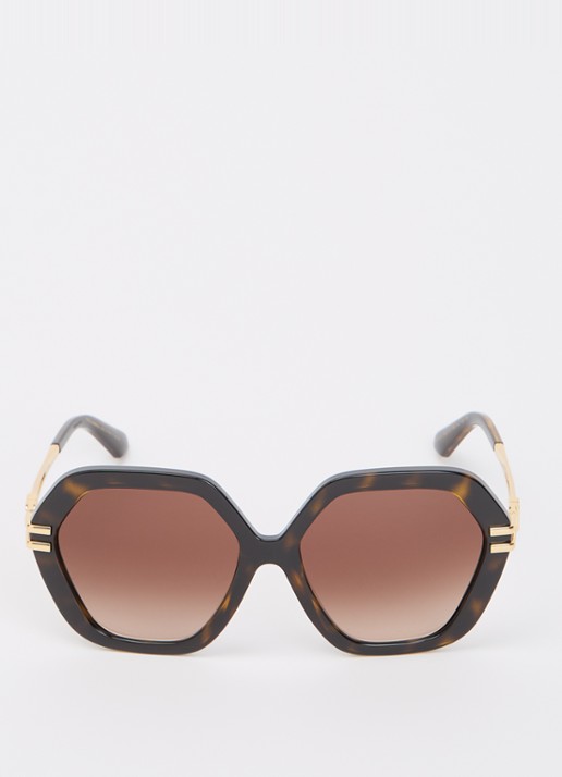 Dolce & Gabbana Butterfly zonnebril DG6210 - detail 2 bruin