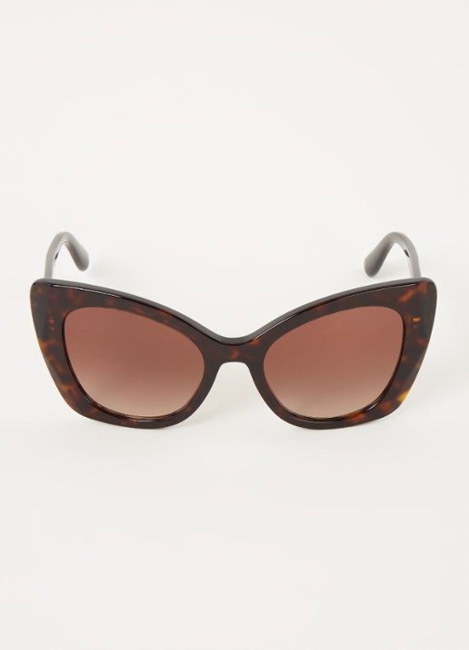 Dolce & Gabbana Cat Eye zonnebril DG4405 - voorkant 4 bruin