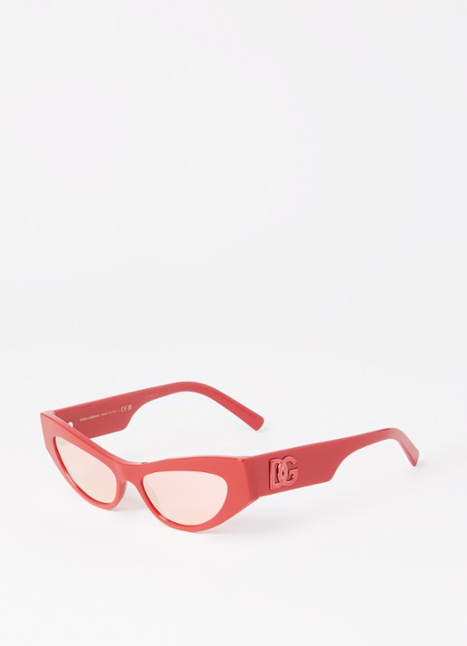 Dolce & Gabbana Cat Eye zonnebril DG4450  - voorkant rood