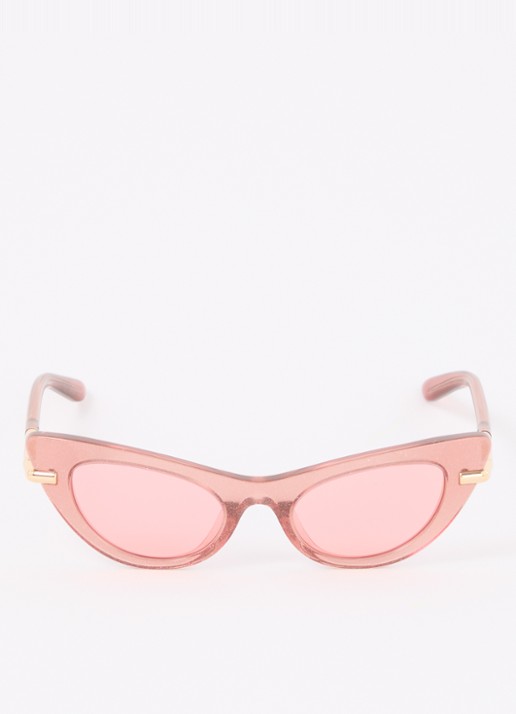 Dolce & Gabbana Cat Eye zonnebril DX4008 - detail koraalroze