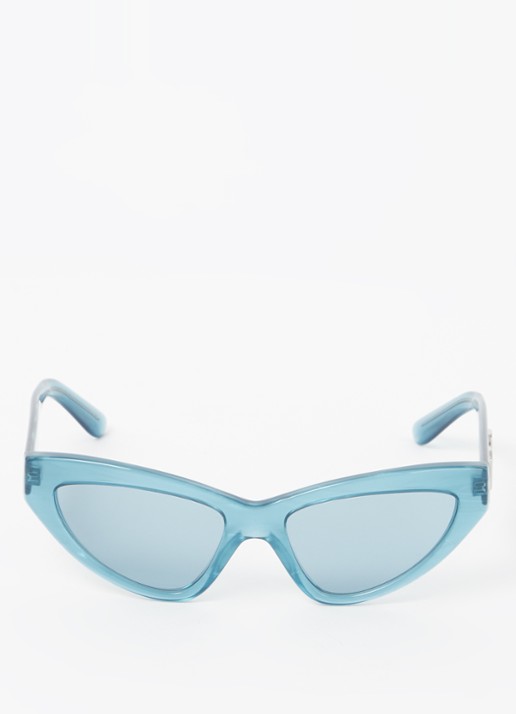 Dolce & Gabbana Crossed zonnebril DG4439 - detail blauw