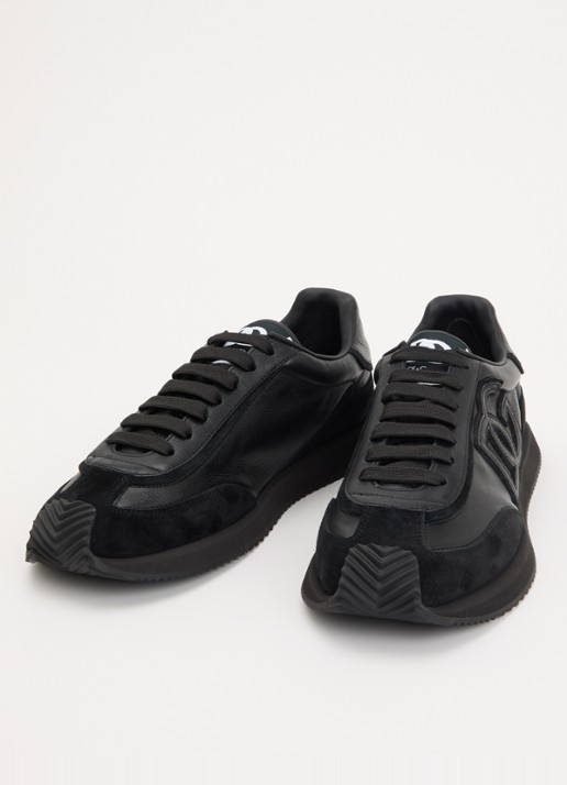 Dolce & Gabbana Cushion sneaker van kalfsleer - detail 4 zwart