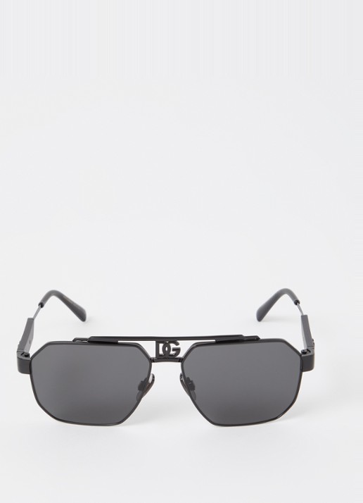 Dolce & Gabbana Dark Sicily zonnebril DG2294  - detail zwart