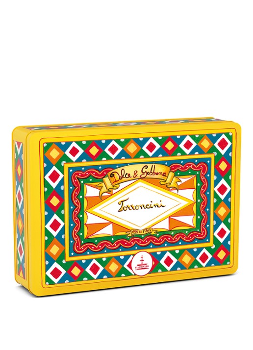 Dolce & Gabbana Fiasconaro assortiment mini nougat 500 gram - voorkant beige