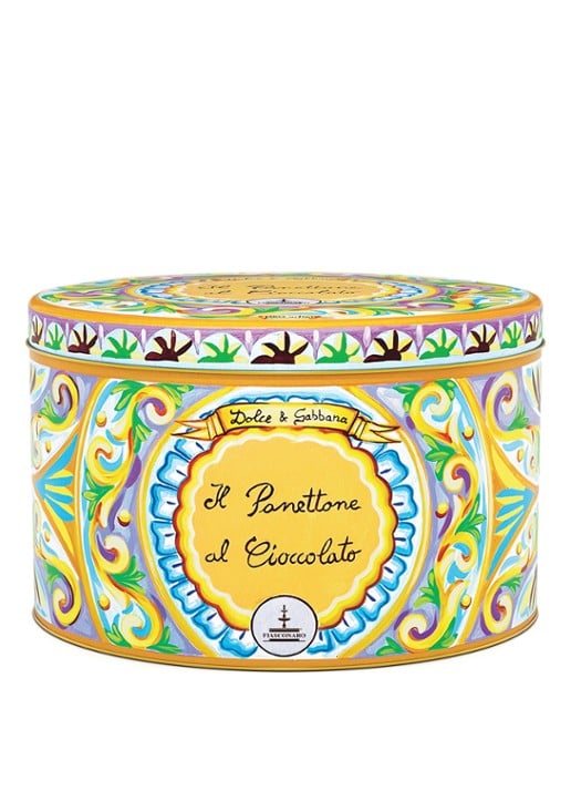 Dolce & Gabbana Fiasconaro panettone met pure en melkchocolade in bewaarblik 500 gram