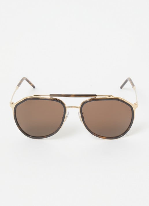 Dolce & Gabbana Piloten zonnebril DG2277 - voorkant 2 goud
