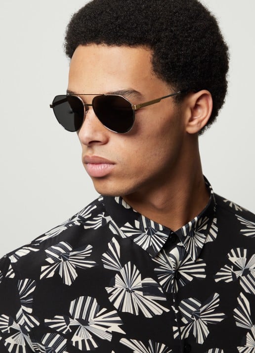 Dolce & Gabbana Piloten zonnebril DG2288  - voorkant 3 zilver