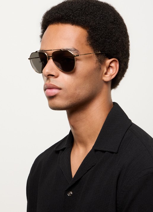 Dolce & Gabbana Piloten zonnebril DG2302 - voorkant 2 goud