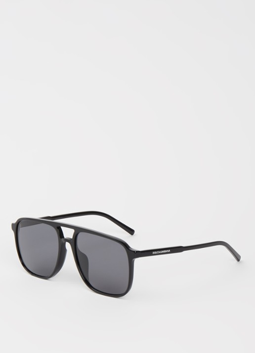 Dolce & Gabbana Piloten zonnebril DG4423F - voorkant 4 zwart