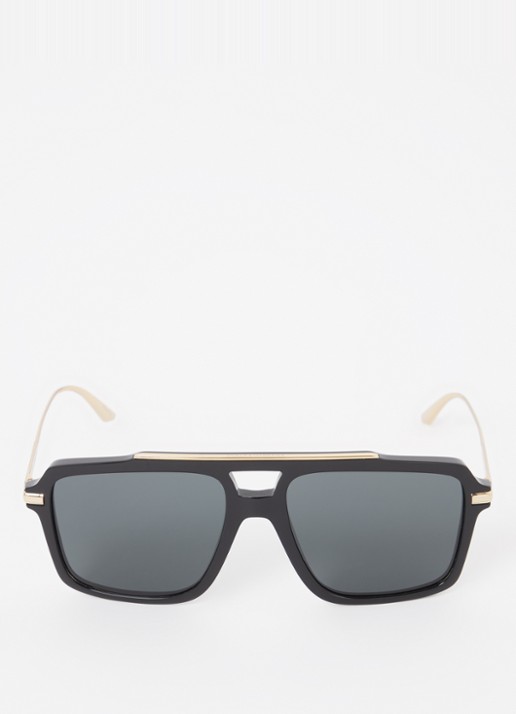 Dolce & Gabbana Piloten zonnebril DG4477 - detail 2 zwart