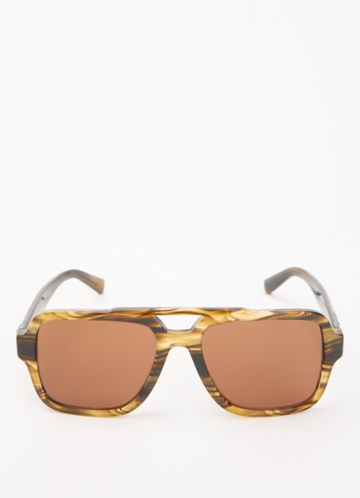 Dolce & Gabbana Piloten zonnebril DG4544 - detail olijfgroen