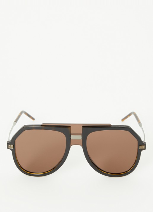 Dolce & Gabbana Piloten zonnebril DG6195   - detail 3 donkerbruin
