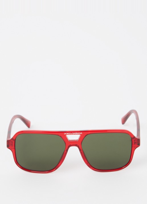 Dolce & Gabbana Piloten zonnebril DX4003 - detail 2 rood