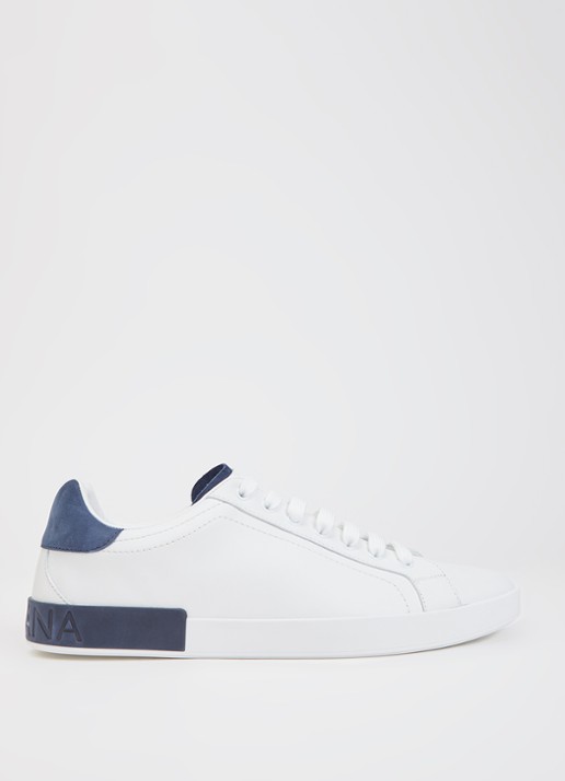 Dolce & Gabbana Portofino sneaker van kalfsleer met logo