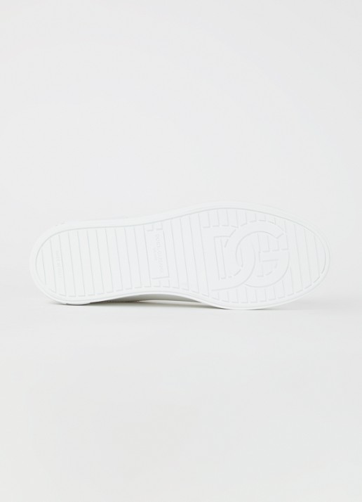 Dolce & Gabbana Portofino sneaker van kalfsleer - detail 4 wit