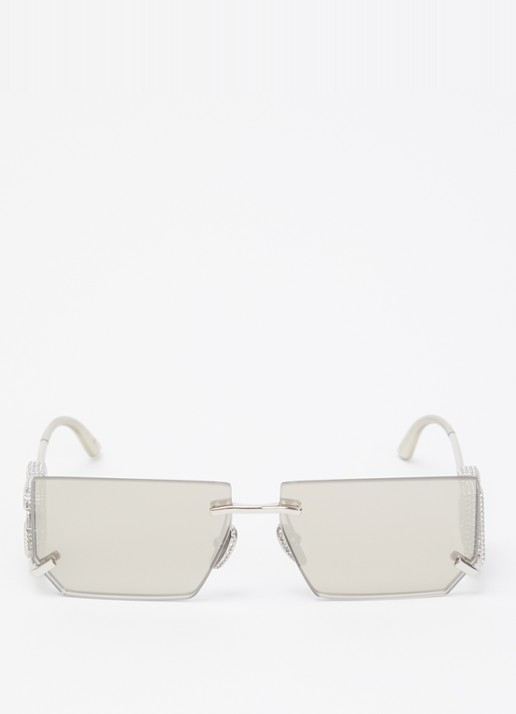 Dolce & Gabbana Retro zonnebril DG2304B - detail 2 zilver