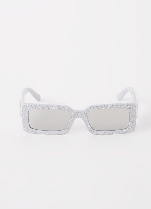 Dolce & Gabbana Retro zonnebril DG4447B   - detail 3 lichtgrijs