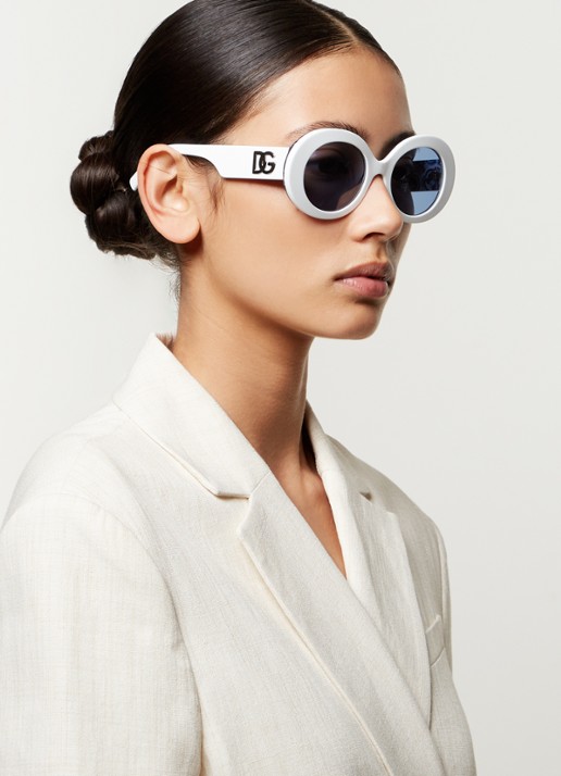 Dolce & Gabbana Retro zonnebril DG4448 - voorkant 5 wit