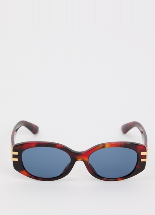 Dolce & Gabbana Retro zonnebril DX4014 - detail roodbruin