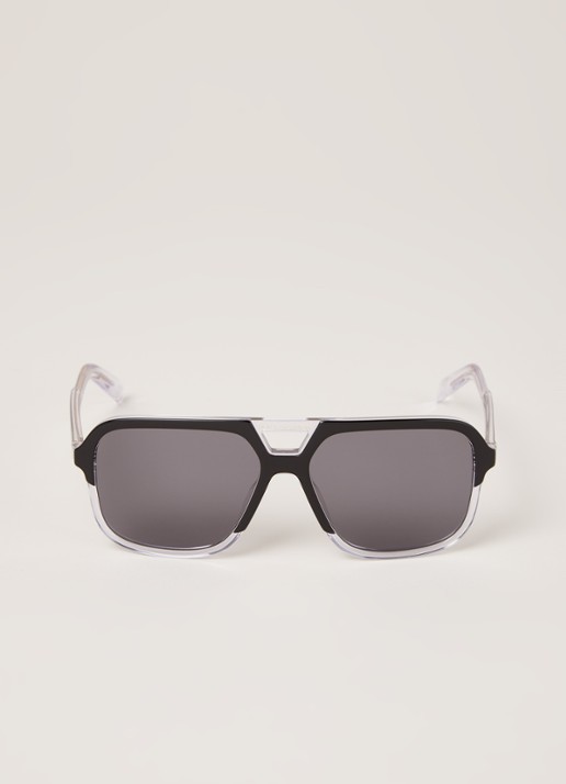 Dolce & Gabbana Retro zonnebril gepolariseerd DG4354 - voorkant 5 zwart