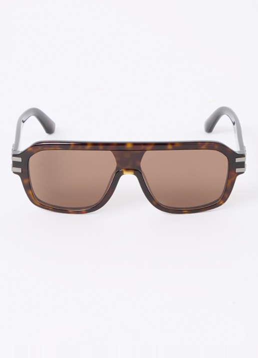 Dolce & Gabbana Shield zonnebril DG4507 - detail bruin
