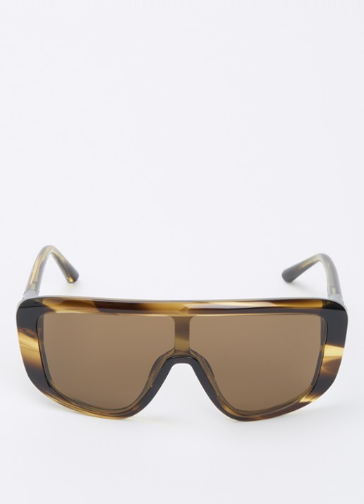 Dolce & Gabbana Shield zonnebril DG4520 - detail bruin
