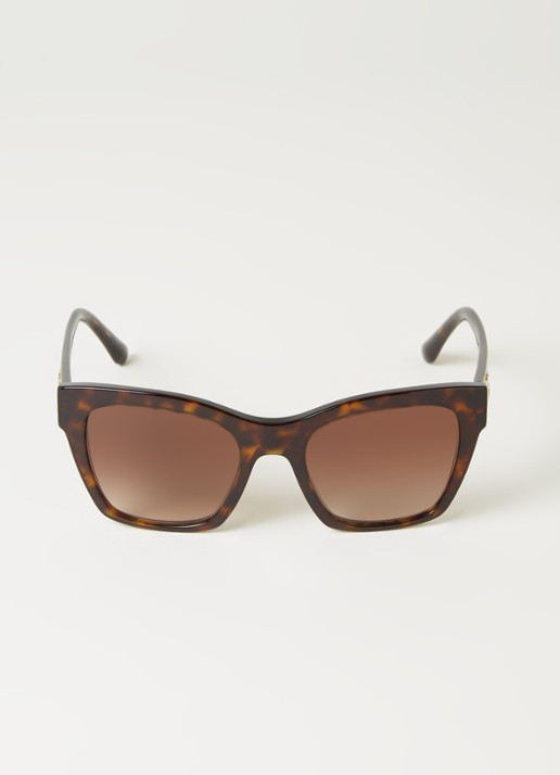 Dolce & Gabbana Wayfarer zonnebril DG4384 - voorkant 2 bruin