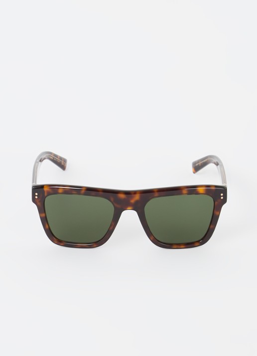 Dolce & Gabbana Wayfarer zonnebril DG4420  - voorkant 4 donkerbruin