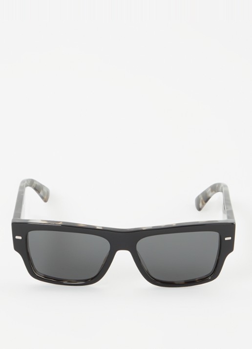 Dolce & Gabbana Wayfarer zonnebril DG4451 - detail 3 zwart