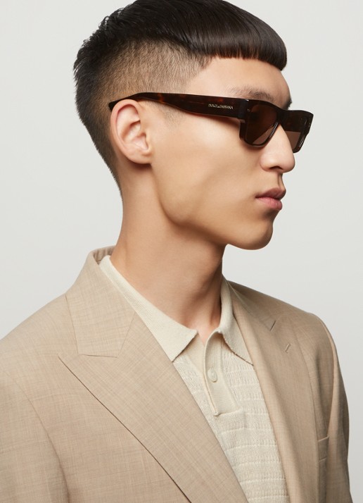 Dolce & Gabbana Wayfarer zonnebril DG4451 - voorkant 5 bruin
