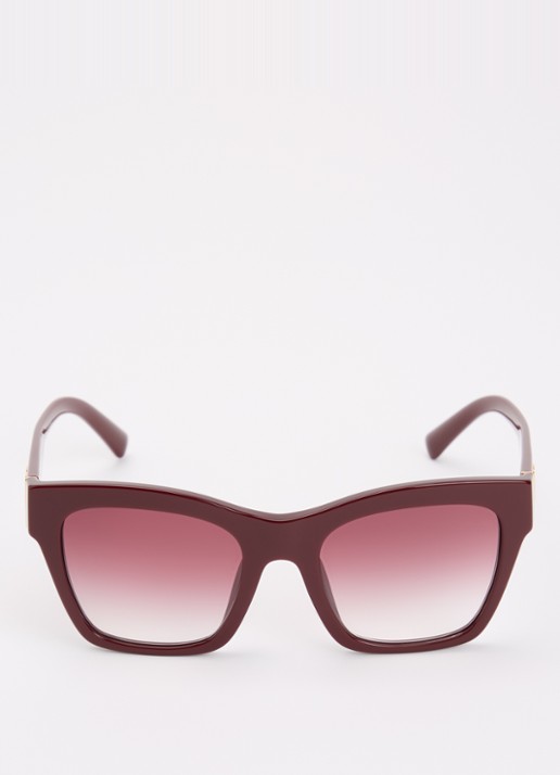 Dolce & Gabbana Wayfarer zonnebril DG4512 - detail bordeauxrood