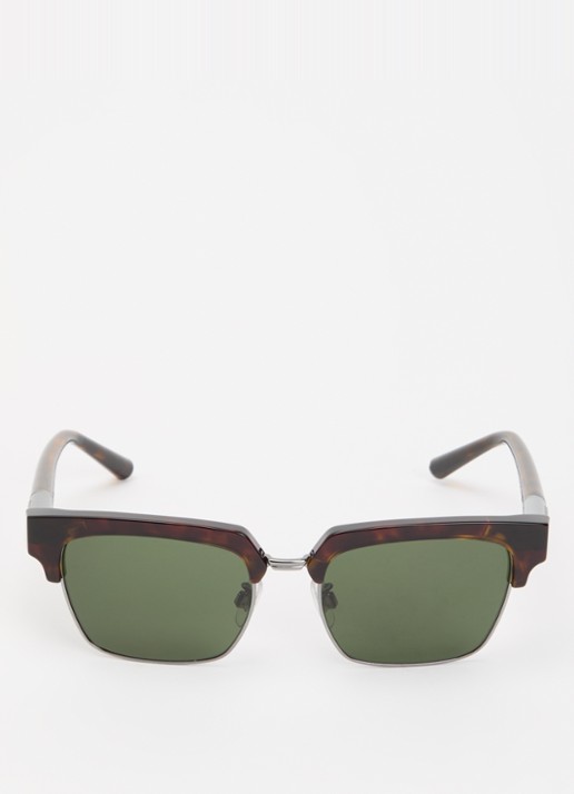 Dolce & Gabbana Wayfarer zonnebril DG4522 - detail 2 donkerbruin