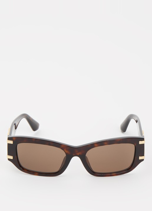 Dolce & Gabbana Wayfarer zonnebril DG4564 - detail 2 donkerbruin
