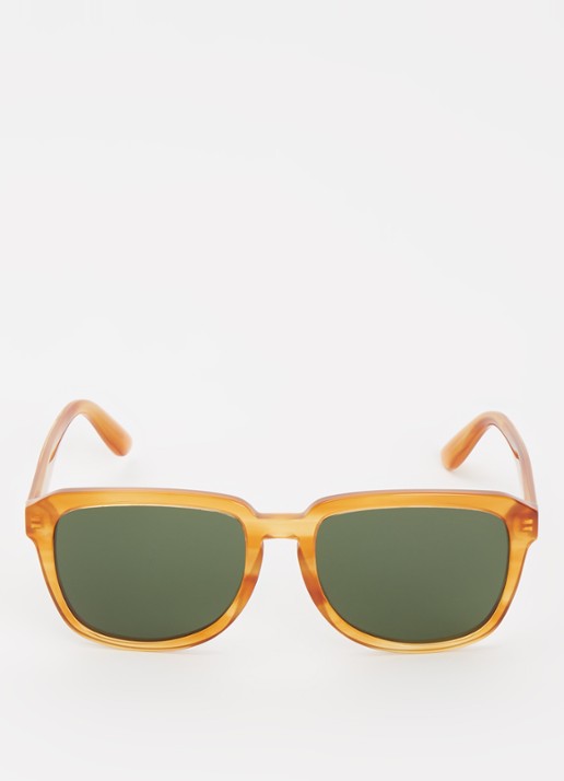 Dolce & Gabbana Wayfarer zonnebril DG4566 - detail roestbruin