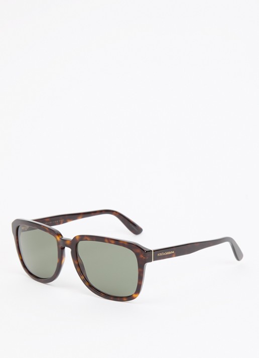 Dolce & Gabbana Wayfarer zonnebril gepolariseerd DG4566 - voorkant bruin