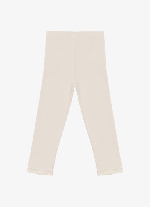 Donsje Amsterdam Affy legging in katoenblend - achterkant 4 beige