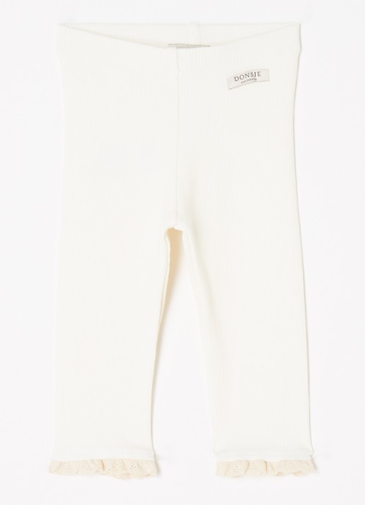 Donsje Amsterdam Affy Leggings - voorkant 2 gebroken wit