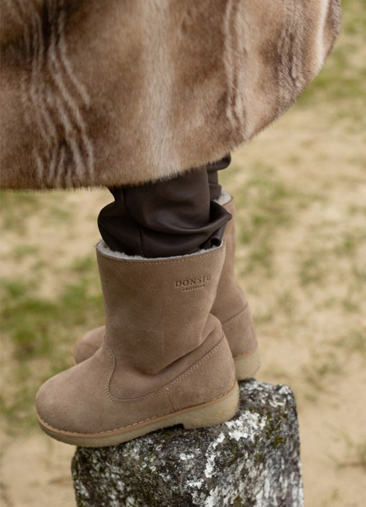 Donsje Amsterdam Aniq chelsea boot - voorkant 2 taupe