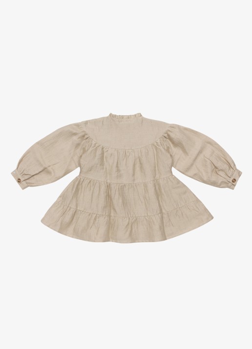 Donsje Amsterdam Aubrielle Dress - achterkant 4 naturel