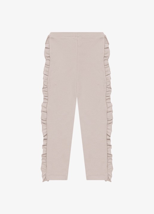 Donsje Amsterdam Audun legging met ruches - achterkant oudroze